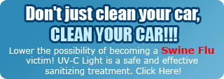 Clean your car with UVC light!